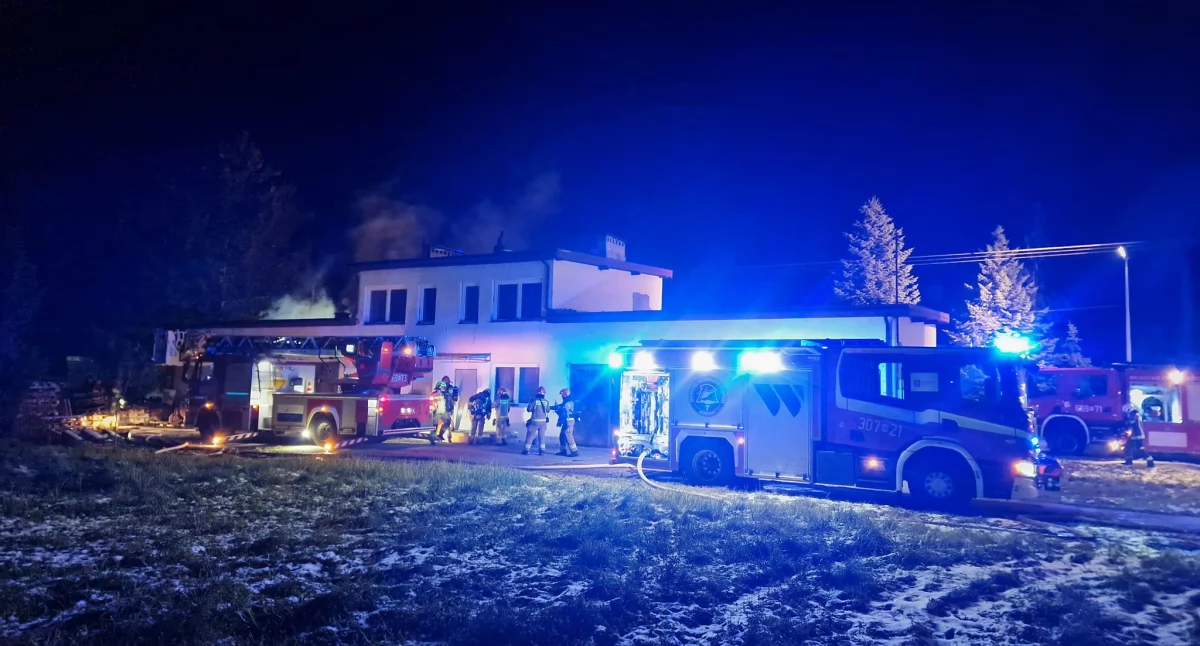 interwencje, POŻAR BUDYNKU GOSPODARCZEGO - zdjęcie, fotografia